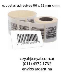 etiquetas adhesivas 86 x 72 mm x mm
