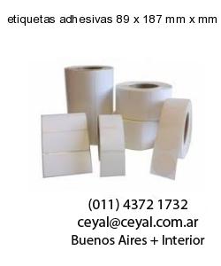 etiquetas adhesivas 89 x 187 mm x mm