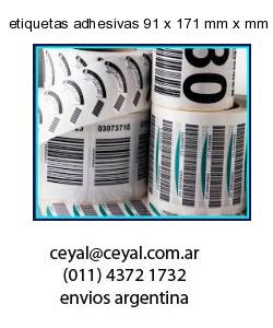 etiquetas adhesivas 91 x 171 mm x mm
