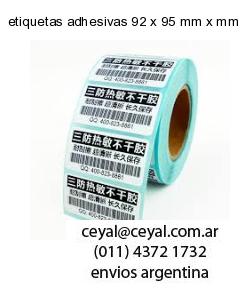 etiquetas adhesivas 92 x 95 mm x mm