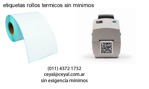 etiquetas rollos termicos sin minimos