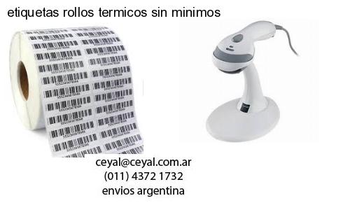 etiquetas rollos termicos sin minimos
