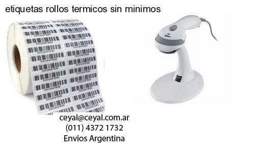 etiquetas rollos termicos sin minimos