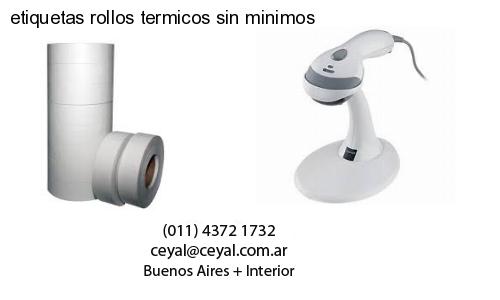 etiquetas rollos termicos sin minimos