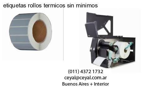 etiquetas rollos termicos sin minimos