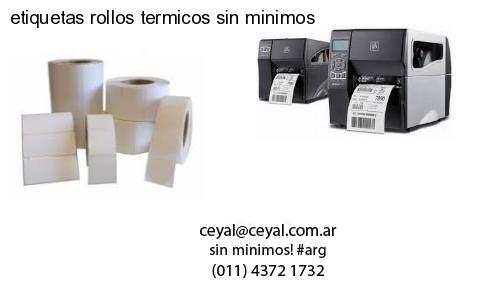 etiquetas rollos termicos sin minimos