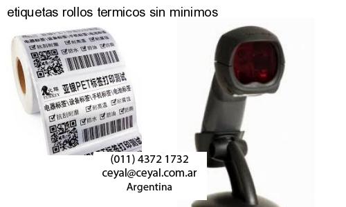 etiquetas rollos termicos sin minimos