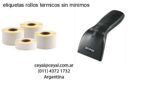 etiquetas rollos termicos sin minimos