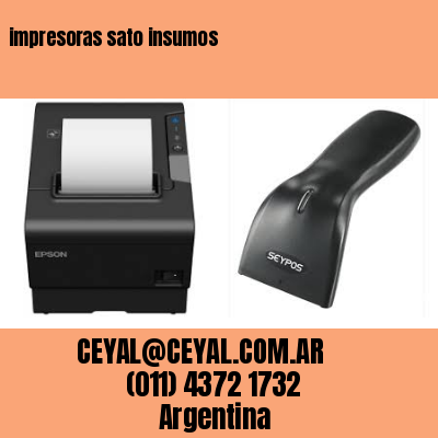 impresoras sato insumos