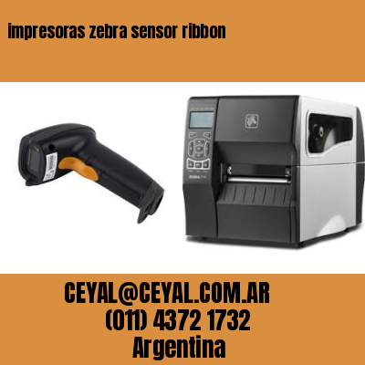 impresoras zebra sensor ribbon