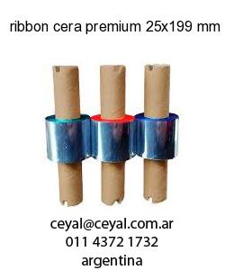 ribbon cera premium 25x199 mm x mts