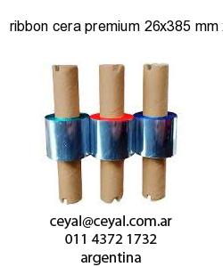 ribbon cera premium 26x385 mm x mts