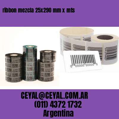 ribbon mezcla 25×290 mm x mts