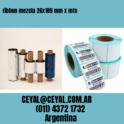 ribbon mezcla 26×189 mm x mts