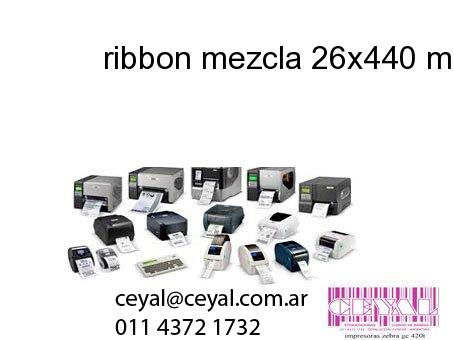 ribbon mezcla 26x440 mm x mts