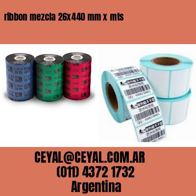 ribbon mezcla 26×440 mm x mts