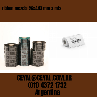 ribbon mezcla 26x443 mm x mts