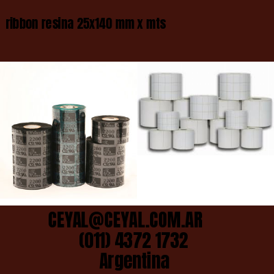 ribbon resina 25×140 mm x mts