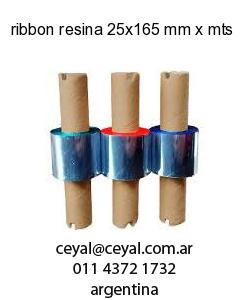 ribbon resina 25x165 mm x mts