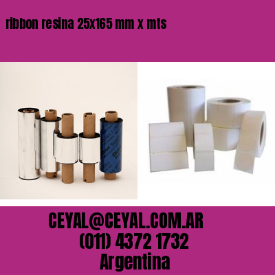 ribbon resina 25×165 mm x mts