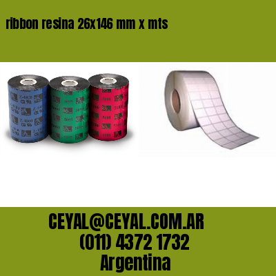 ribbon resina 26×146 mm x mts