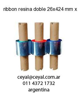 ribbon resina doble 26x424 mm x mts