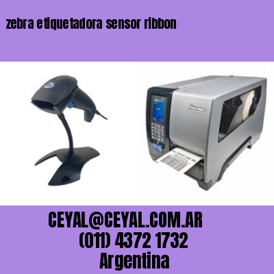 zebra etiquetadora sensor ribbon