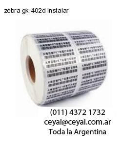 zebra gk 402d instalar