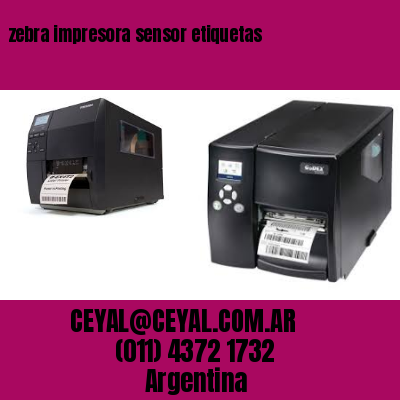 zebra impresora sensor etiquetas