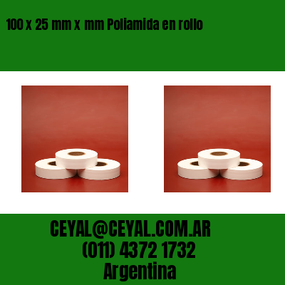 100 x 25 mm x mm Poliamida en rollo