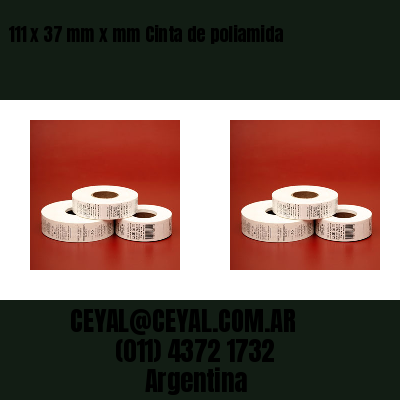 111 x 37 mm x mm Cinta de poliamida