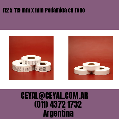 112 x 119 mm x mm Poliamida en rollo