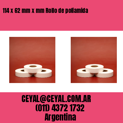 114 x 62 mm x mm Rollo de poliamida