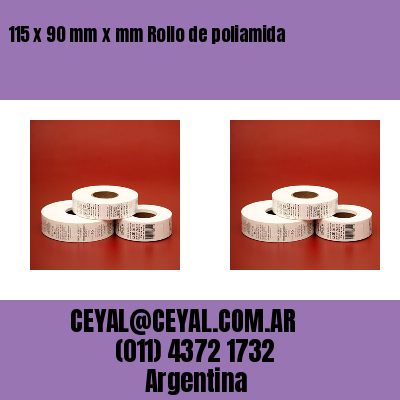 115 x 90 mm x mm Rollo de poliamida