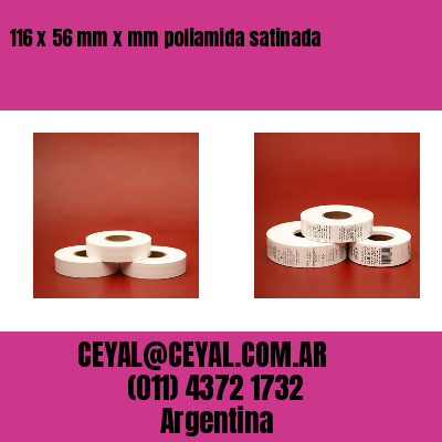 116 x 56 mm x mm poliamida satinada