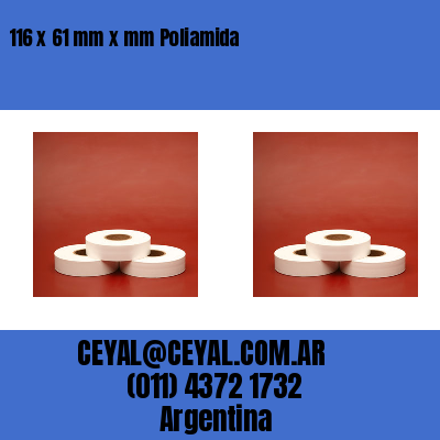 116 x 61 mm x mm Poliamida