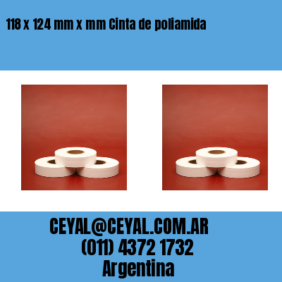 118 x 124 mm x mm Cinta de poliamida
