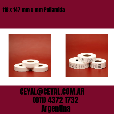 118 x 147 mm x mm Poliamida
