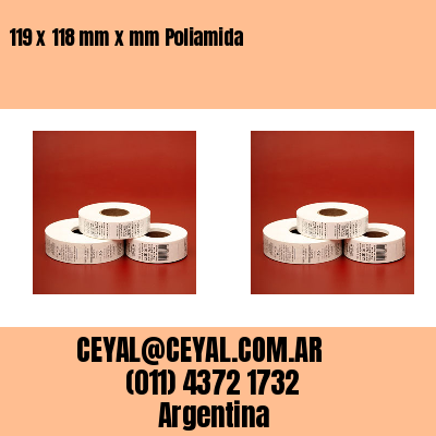 119 x 118 mm x mm Poliamida