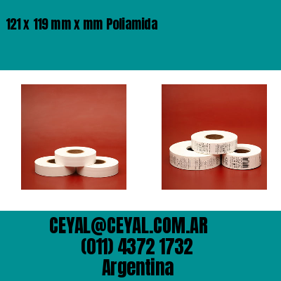 121 x 119 mm x mm Poliamida