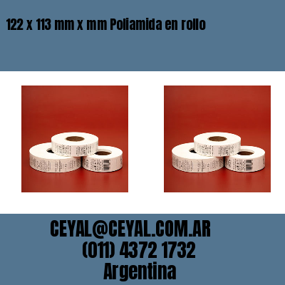 122 x 113 mm x mm Poliamida en rollo