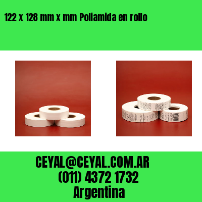 122 x 128 mm x mm Poliamida en rollo
