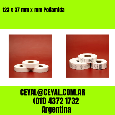 123 x 37 mm x mm Poliamida
