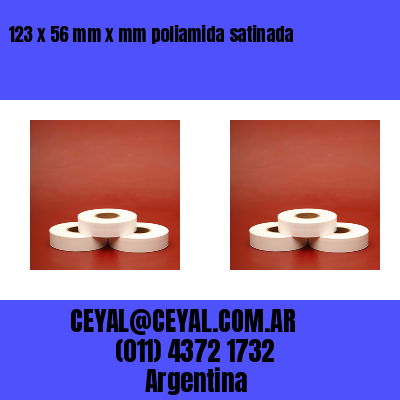 123 x 56 mm x mm poliamida satinada