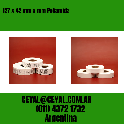 127 x 42 mm x mm Poliamida