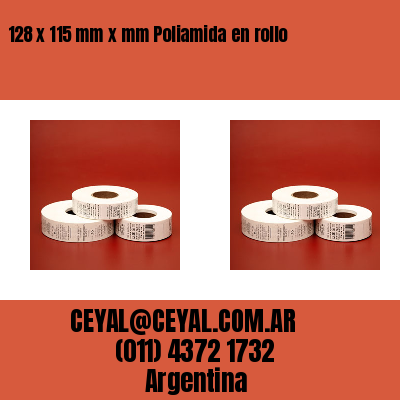 128 x 115 mm x mm Poliamida en rollo