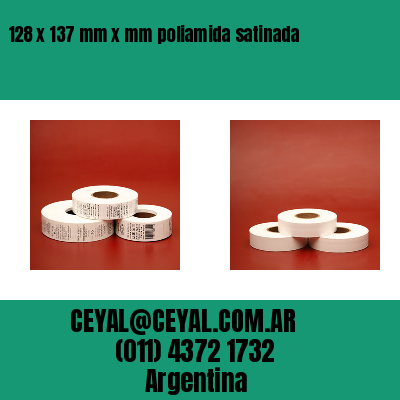 128 x 137 mm x mm poliamida satinada