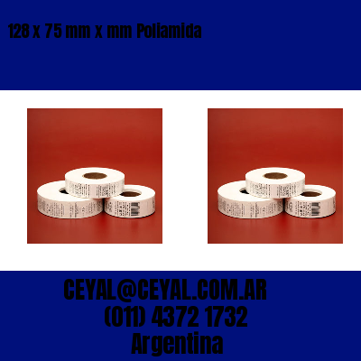 128 x 75 mm x mm Poliamida