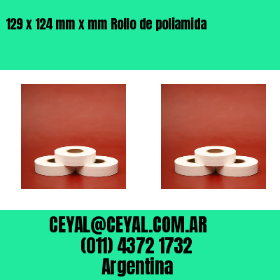 129 x 124 mm x mm Rollo de poliamida