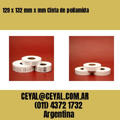 129 x 132 mm x mm Cinta de poliamida